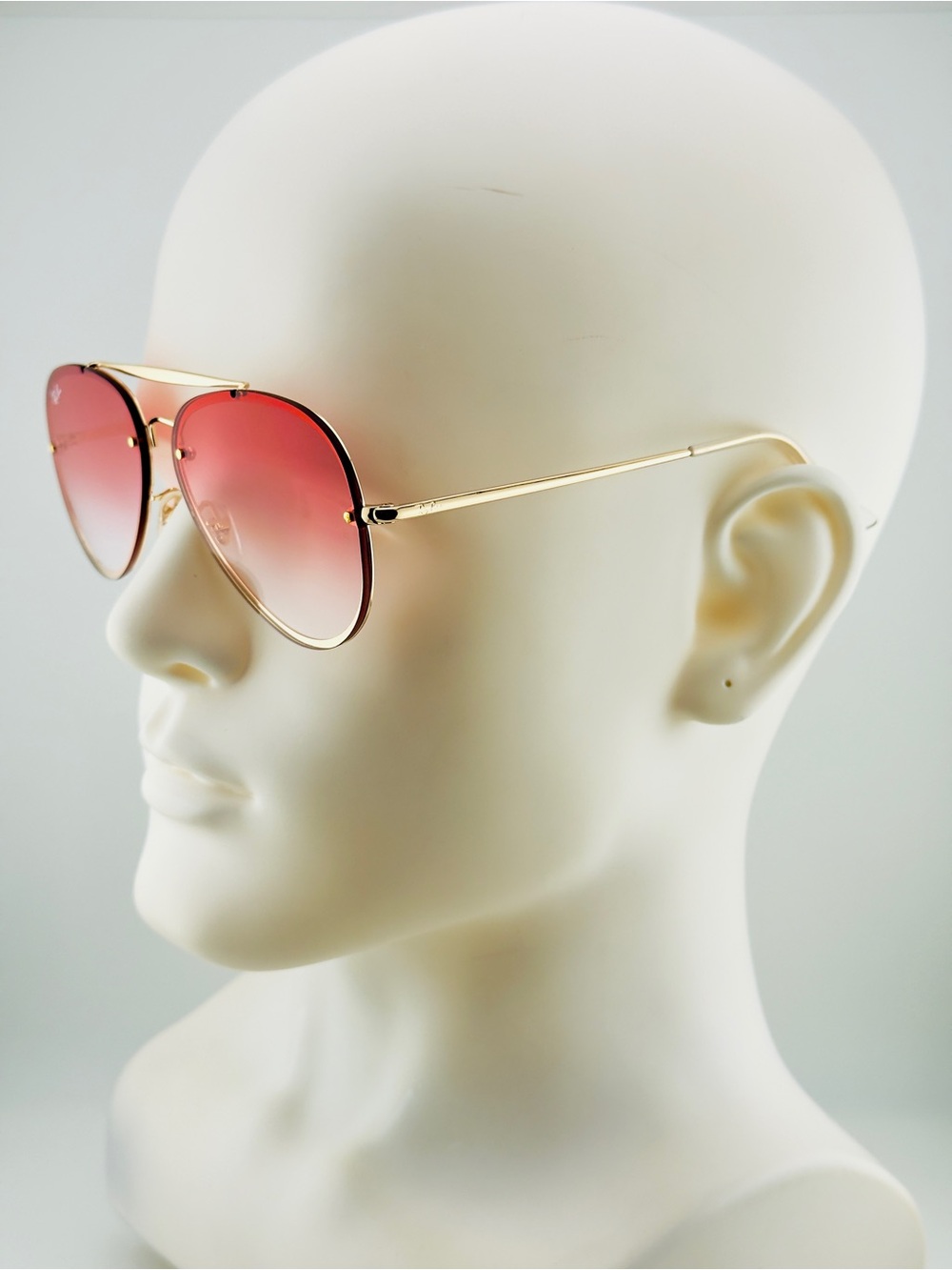 Ray-Ban Blaze Aviator Sunglasses RB3584N Gold Frame Red Gradient Lenses UNISEX - Picture 5 of 16